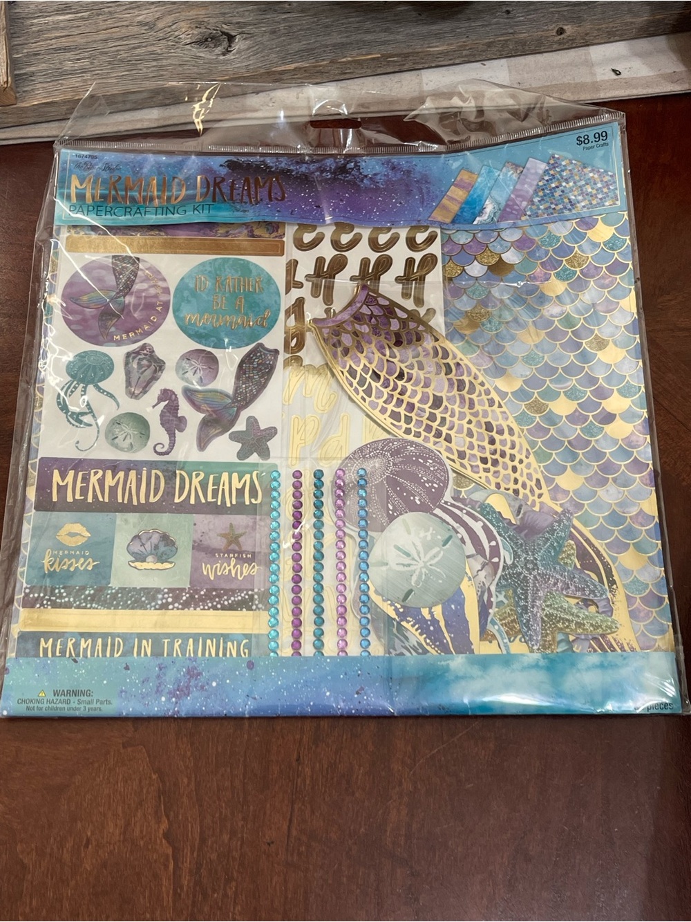 The Paper Studio Mermaid Dreams papercrafting kit 32 piece